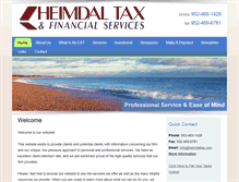 Tablet Screenshot of heimdaltax.com